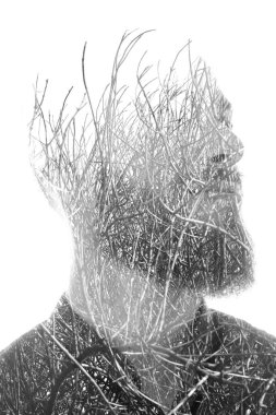 Gerçeküstü çift pozlama portresi