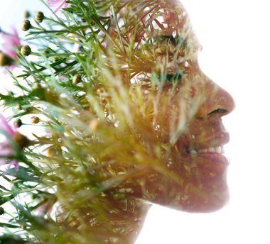 Gerçeküstü çift pozlama portresi