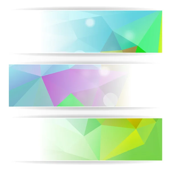 Abstract  header set — Stock Vector