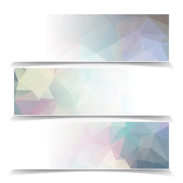 Abstract set of modern banners — Stock Vector