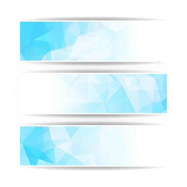 Abstract Blue banners set — Stock Vector