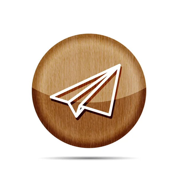 Linear paper plane icon — Stock Vector