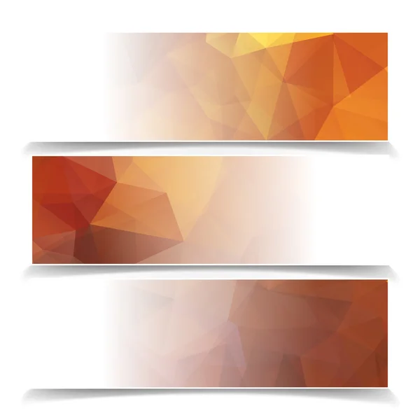 Orange banners set — Stockový vektor
