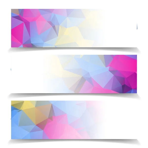 Set di banner colorati — Vettoriale Stock