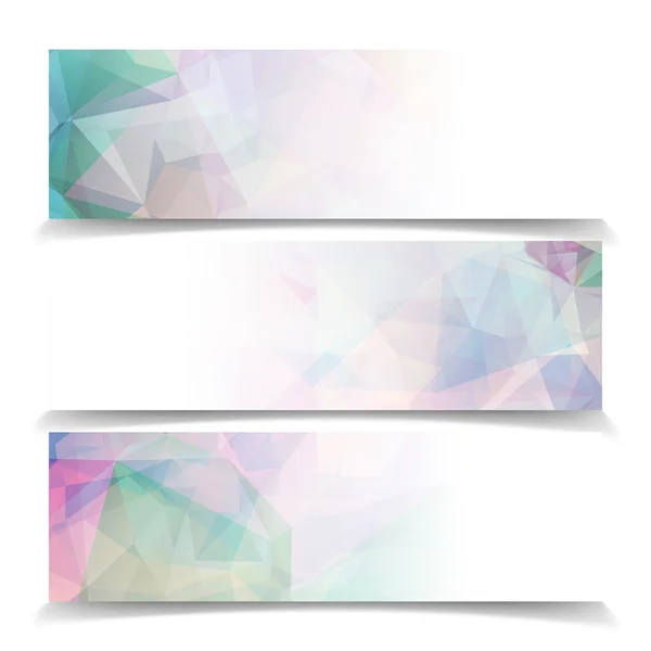 Reihe abstrakter Banner — Stockvektor