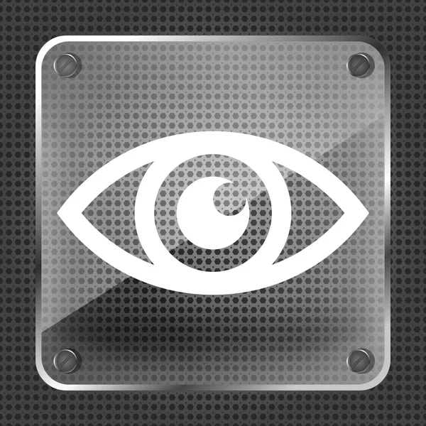 Glass Eye icon — Stock Vector