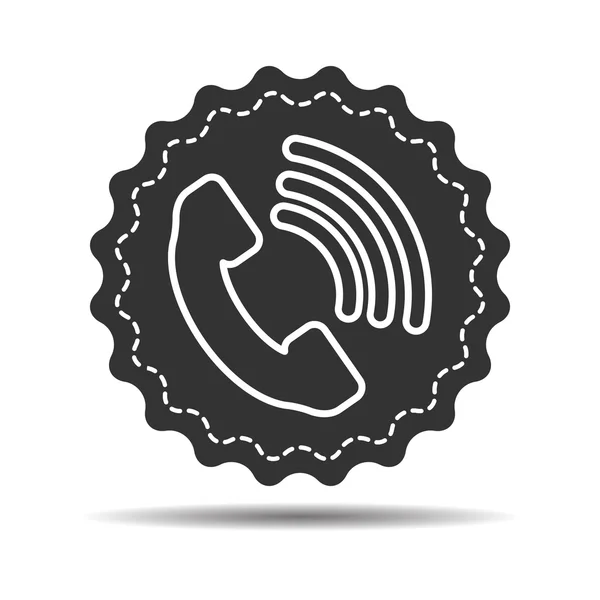 Icono del receptor del teléfono — Vector de stock