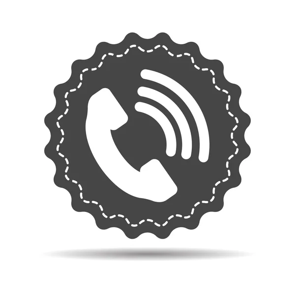 Telefoonhoorn pictogram — Stockvector