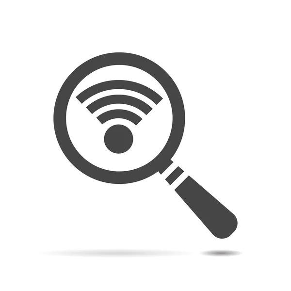 Pesquisa ícone de conexão wi-fi — Vetor de Stock