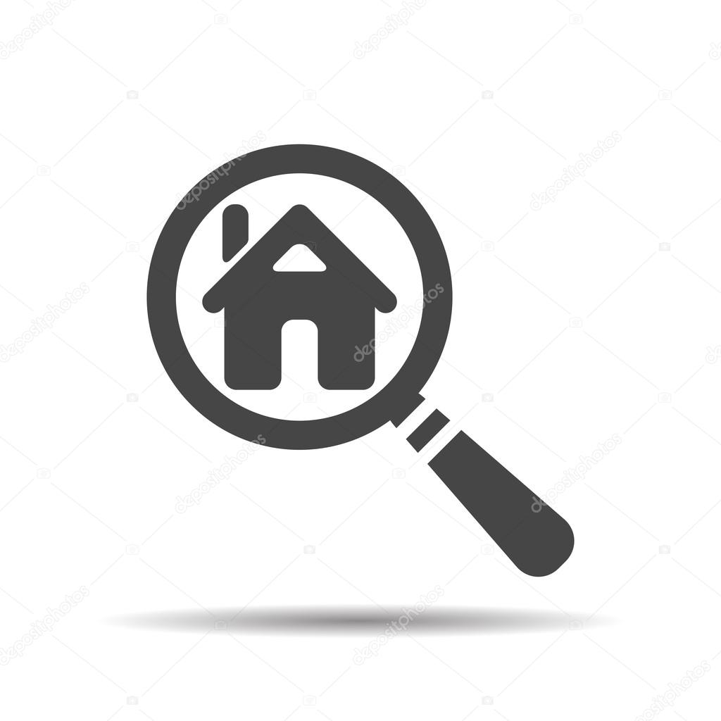 Search House Icon Stock Vector C Sommersby 127543750