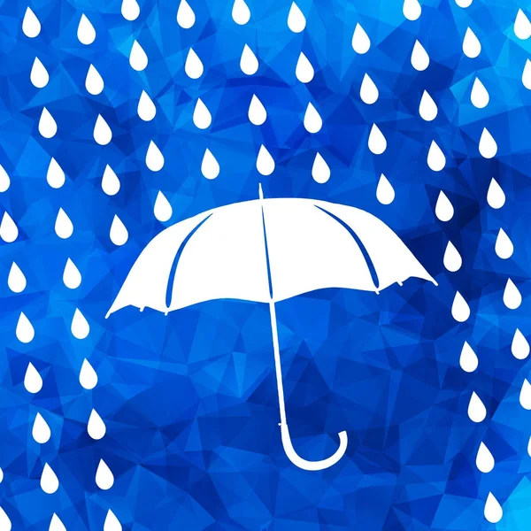 Design der Regenschirm-Ikone — Stockvektor