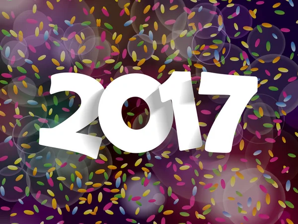 Happy New Year 2017 — Stock Vector