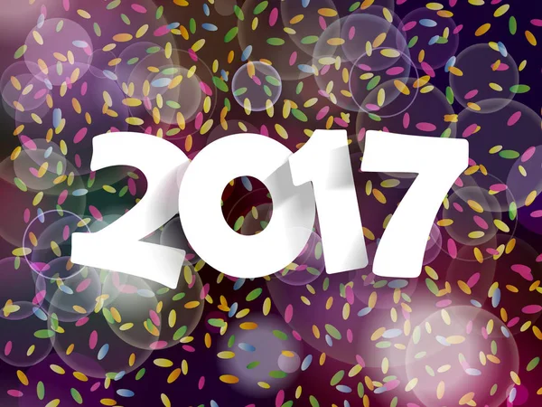 Feliz año nuevo 2017 — Archivo Imágenes Vectoriales