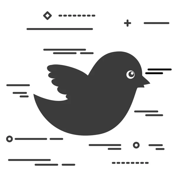 Diseño del icono de Bird — Vector de stock