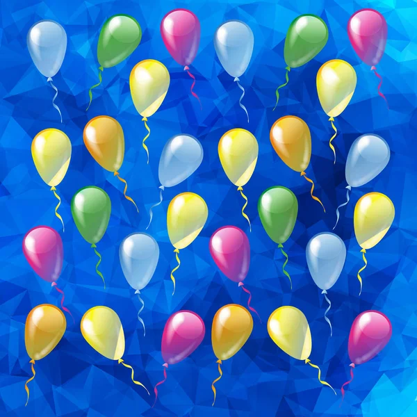 Ballons multicolores brillants — Image vectorielle