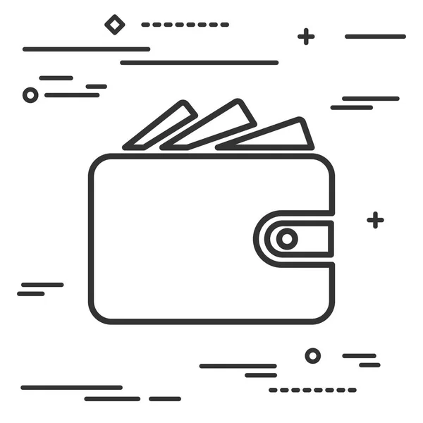 Design do ícone da carteira — Vetor de Stock