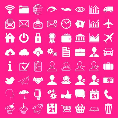  Finans Web Simgeler pembe 