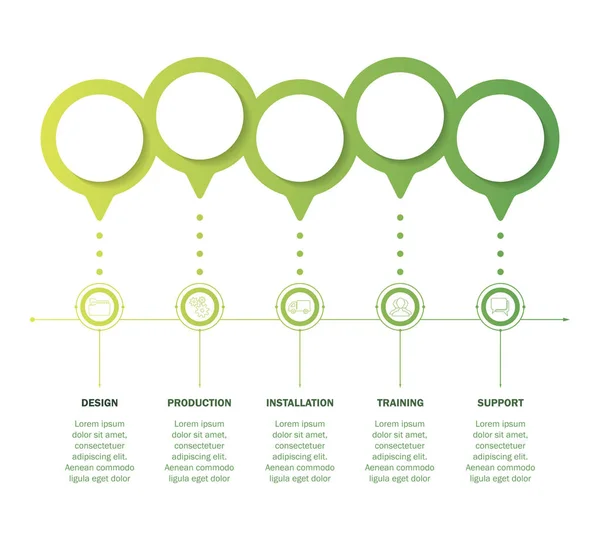 Abstrakte Infografiken Schrittoptionen Vorlage Vektorillustration Kann Für Workflow Layout Diagramm — Stockvektor