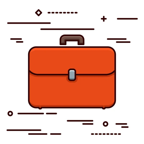 Icono de la caja naranja en un blanco — Vector de stock