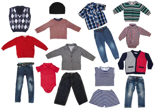 Vêtements de bébé masculin — Photo