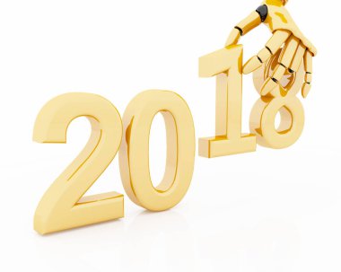 3D render robot el yapım numarası 2018.