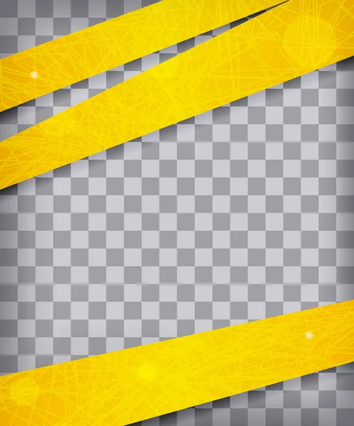 Fond Damier Abstrait Avec Lignes Jaunes Rayures Illustration Vectorielle — Image vectorielle