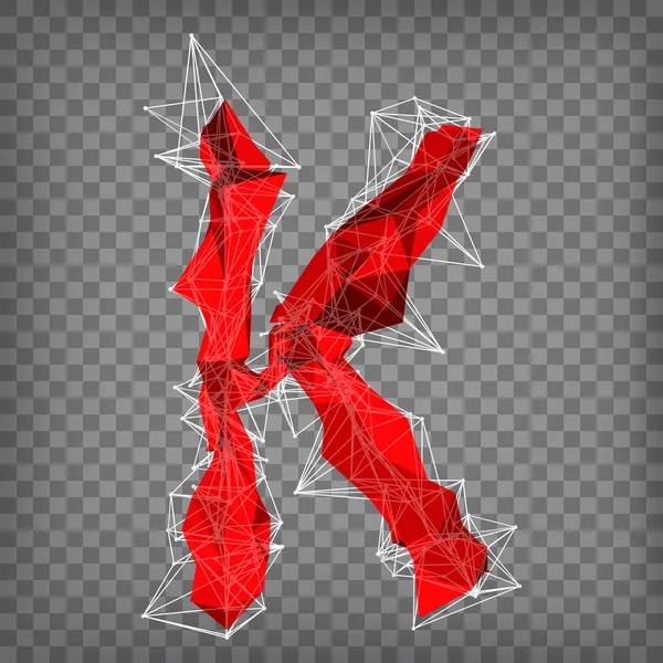 Résumé Rouge Moderne Triangulaire Type Sur Fond Damier — Image vectorielle