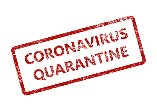 Cuarentena del coronavirus de la novela de Wuhan 2019-nCoV — Vector de stock