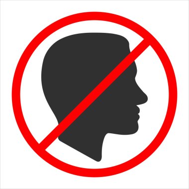 İnsan kafasının silueti kırmızı işaretle çizilmiş.