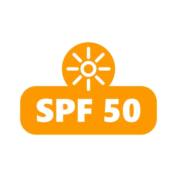 Spf Signo Fondo Blanco — Vector de stock