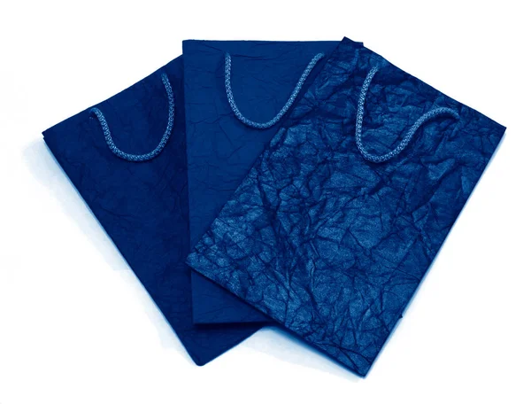 Three Shopping Bag Isolated White Background — Stock Photo, Image