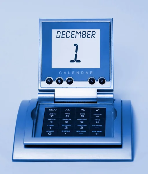 Старые Офисные Часы Встроенным Калькулятором — стоковое фото