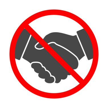 Tokalaşma ikonu yok. Koronavirüsün yayılmasını önlemek için dokunmaktan kaçının. Sosyal Mesafe Kavramı. Corona Virüs Hastalığını Durdur 2019-nCov Salgını