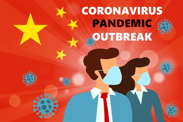 Modello Astratto Ceppo Virale Novel Coronavirus Disease 2019 Ncov Con — Vettoriale Stock