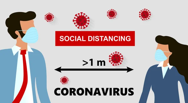 Stop Corona Virus Disease 2019 Pandemic Covid 2019 Ncov Mujer — Vector de stock