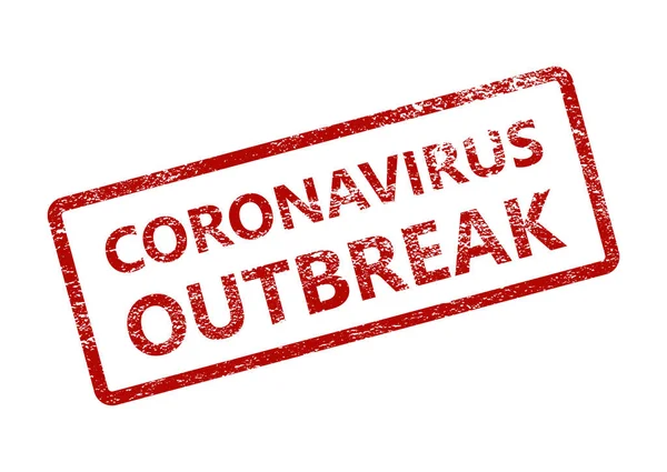 Wuhan Novel Penyakit Virus Corona Karantina Covid 2019 Ncov Grunge - Stok Vektor