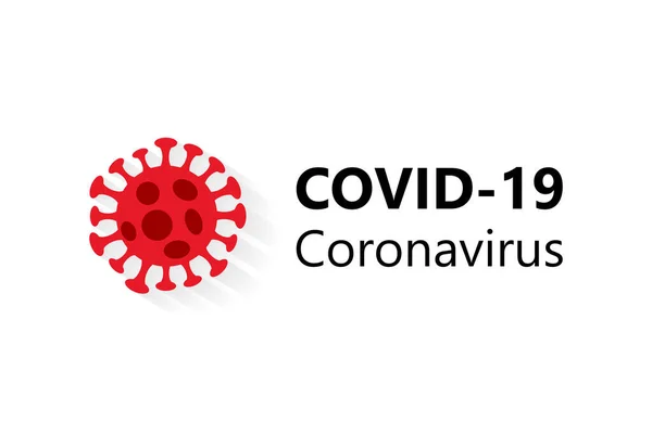 Covid Éclosion Nouveau Coronavirus Wuhan 2019 Ncov Sur Fond Blanc — Image vectorielle