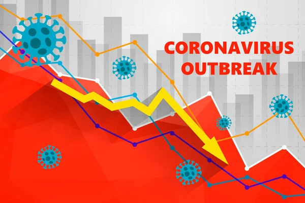 Neuartige Coronavirus Krankheit Covid 2019 Ncov Mit Text Coronavirus Ausbruch — Stockvektor