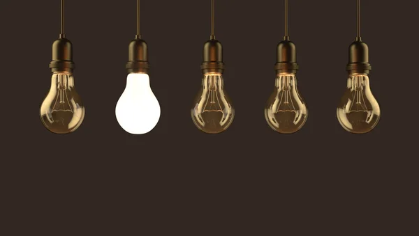 Lamp bulb. 3D illustration — Stock Photo, Image