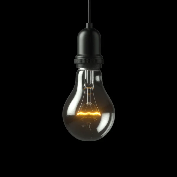 Lamp light bulb. 3D illustration — Stock Photo, Image