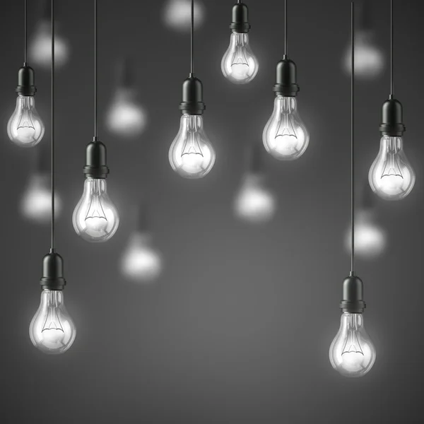 Lamp light bulbs. 3D illustration — Stock Photo, Image