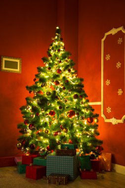  Noel ağacı ile Oda