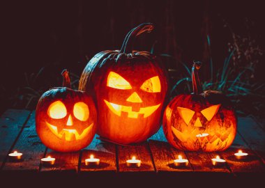 Spooky halloween kabaklar 