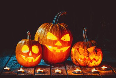 Spooky halloween kabaklar 