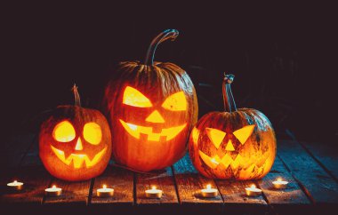 Spooky halloween kabaklar 