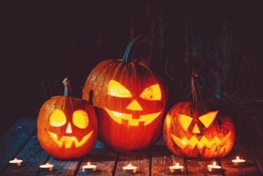 Spooky halloween kabaklar 