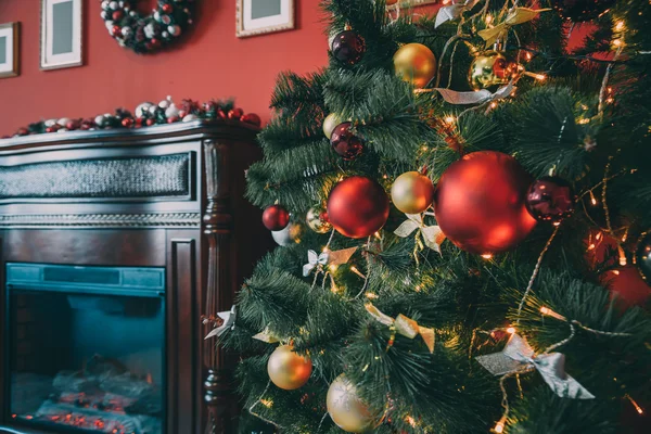 Beautiful new year room — Stock Photo, Image