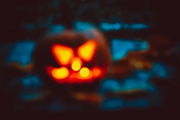 Halloween nacht achtergrond wazig — Stockfoto