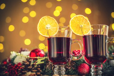 Noel sıcak mulled şarap bardakları 