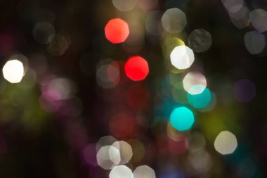 renkli Bokeh ışıkları 